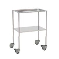 Mesa Auxiliar Acero Inoxidable Bandeja y Tablero MAU102