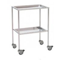 Mesa Auxiliar Acero Inoxidable 2 Bandejas MAU114