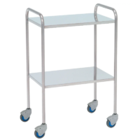 Mesa Auxiliar Acero Inoxidable Dos Planos Lisos MAU116