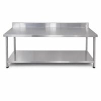 Mesa de Trabajo Acero Inoxidable Peto Trasero MDT102